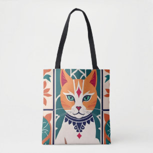Majestic Feline Charm Tote Bag