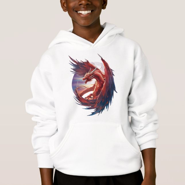 Majestic Fire Dragon - Epic Fantasy (Front)