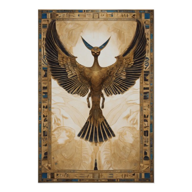Majestic Flight of the Celestial Beast Poster (Front)