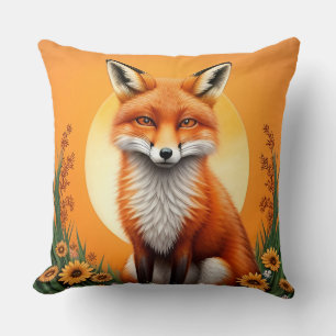 Majestic Fox Portrait Cushion