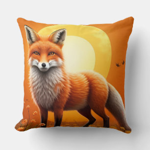 Majestic Fox Portrait Cushion