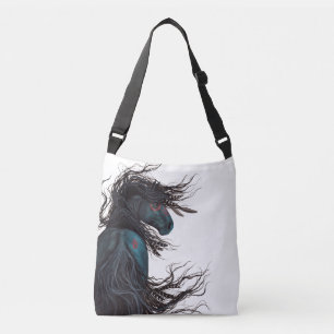 Majestic Friesian Horse Tote by Bihrle