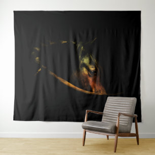 Majestic Gaze: Fine Art Horse Portrait Tapestry