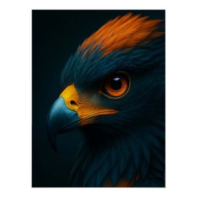 Majestic Gaze – Ultra-Realistic Eagle Portrait Poster (Front)