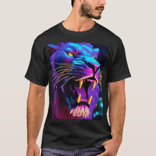 Majestic Geometric Lion Head Isometric T-Shirt