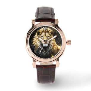 Majestic Gold And Grey Male Lion, Watch