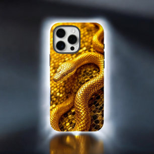 Majestic Gold Snake iPhone 16 Pro Max Case