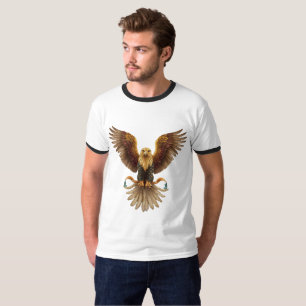 Majestic Golden Eagle Emblem  T-shirt 