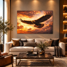 Majestic Golden Eagle – Flight in Dramatic Sky