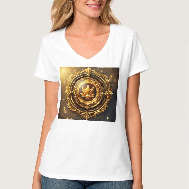 Majestic Golden Laurel Emblem T-Shirt (Front)