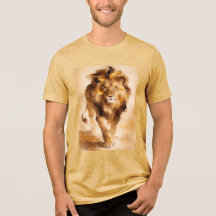 Majestic Golden Lion Abstract Painting Luxury Art