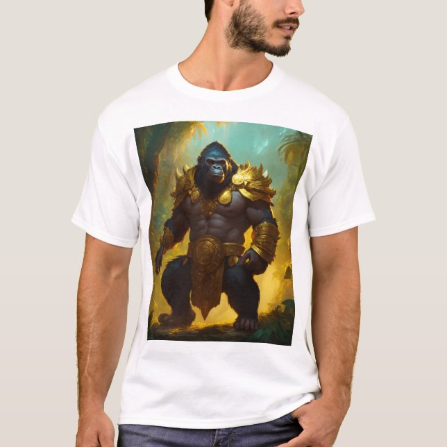 Majestic Gorilla: King of the Jungle T-Shirt (Front)