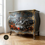 Majestic Grey Swan with Crown Floral Decoupage Tissue Paper<br><div class="desc">Transform your projects with the timeless elegance of this Majestic Swan with Crown and Floral Decoupage Paper. Featuring a regal swan adorned with a delicate crown and surrounded by vibrant orange blooms, this tissue paper is ideal for decoupage, scrapbooking, and sophisticated gift wrapping. Perfect for wedding crafts, cottagecore-inspired decor, or...</div>