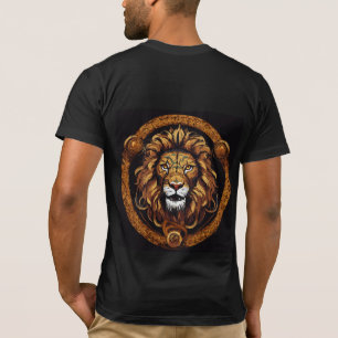 Majestic Guard: Geometric Lion T-Shirt Collection