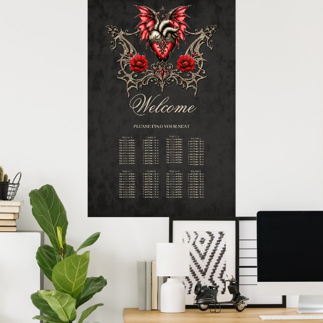 Majestic heart, a Gothic Romance  Poster (Home Office)