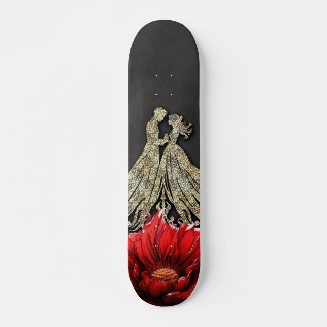 Majestic heart, a Gothic Romance Skateboard (Front)