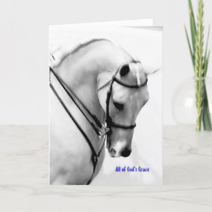 Majestic Holiday Horse Card