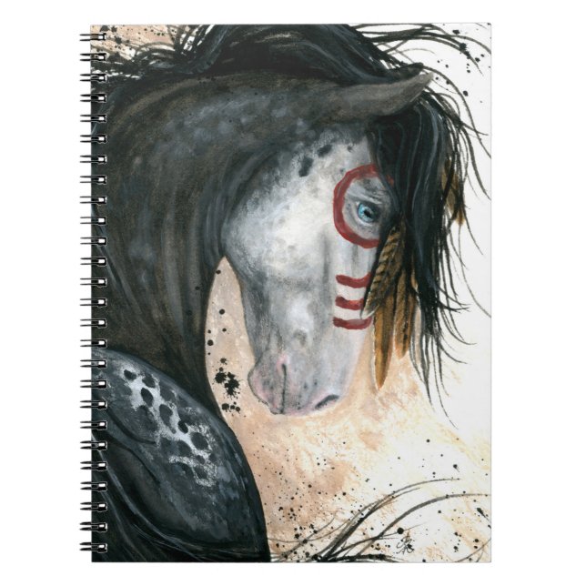 Majestic Horse by Bihrle 6.5 x 8.75" Notebook (Front)