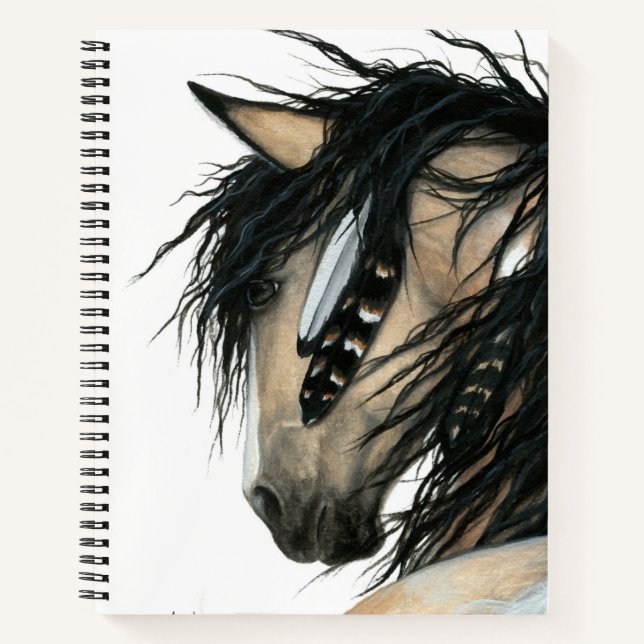 Majestic Horse by Bihrle 8.5 x 11" Spiral Notebook (Front)