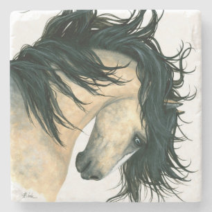 Majestic Horse by Bihrle Stone Coaster