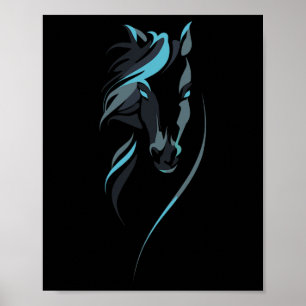 Majestic Horse For Riding Girls And I Love Cowgirl Poster