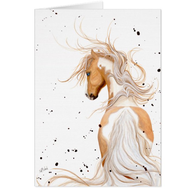 Majestic Horse Palomino by BiHrLe Card (Front)