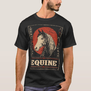 Majestic Horse Portrait Equestrian Design T-Shirt