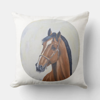 Majestic Horse Portrait T-Shirt Cushion