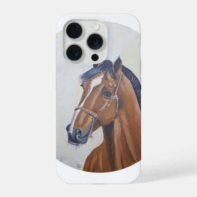 Majestic Horse Portrait T-Shirt iPhone Case (Back)