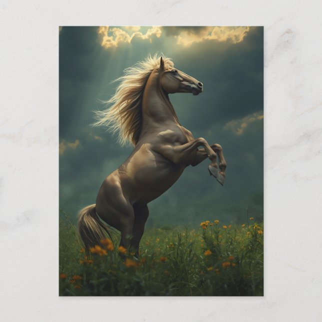 majestic horse postcard (Front)