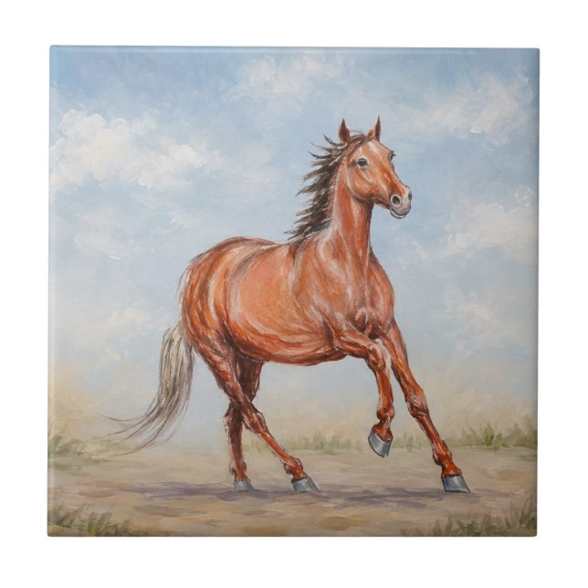 Majestic Horse Tile (Front)