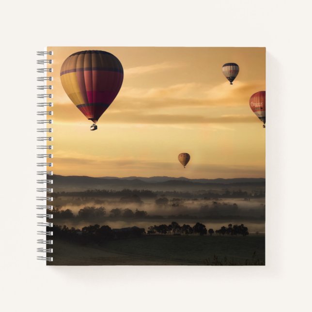 Majestic Hot Air Balloons Notebook (Front)