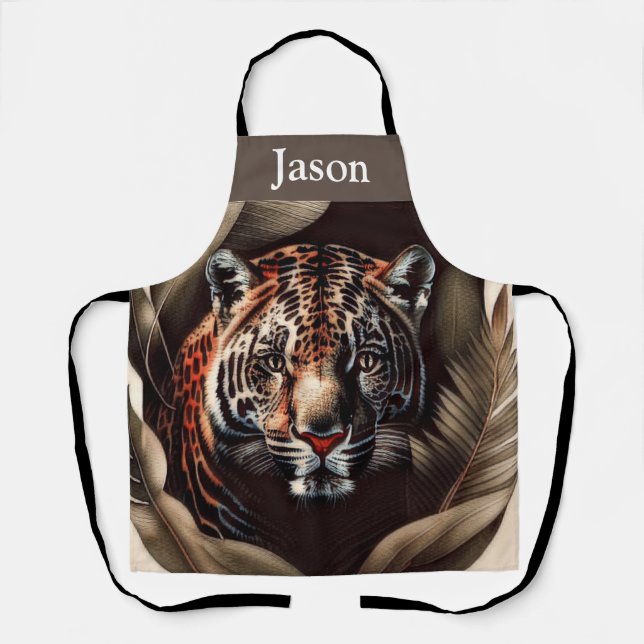 Majestic Jaguar - King Of The Jungle Apron (Front)
