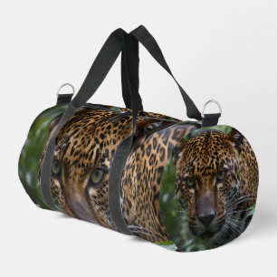 Majestic Jaguar Stalking In The Forest, Duffle Bag