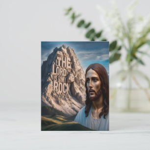 Majestic Jesus: Guardian of the Mountain Postcard