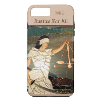 Majestic Lady Justice Portrait in Stained Glass Case-Mate iPhone Case