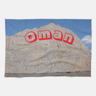 Majestic landscapes of Oman Tea Towel