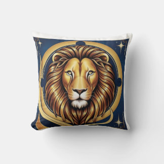 Majestic Leo: The King Awakens Cushion
