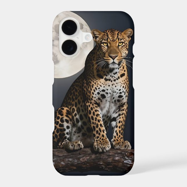 Majestic Leopard and Full Moon (Back)