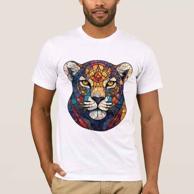 Majestic Leopard's Face T-Shirt (Front)