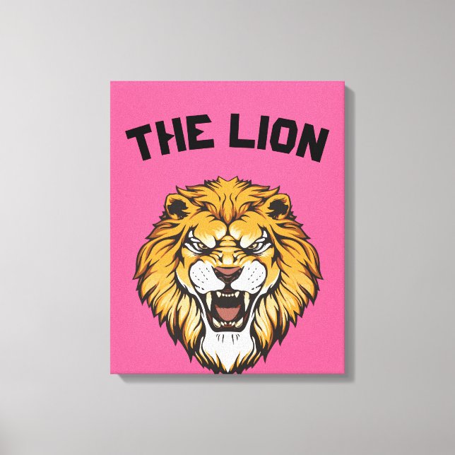  "Majestic Lion" Canvas Print (Front)