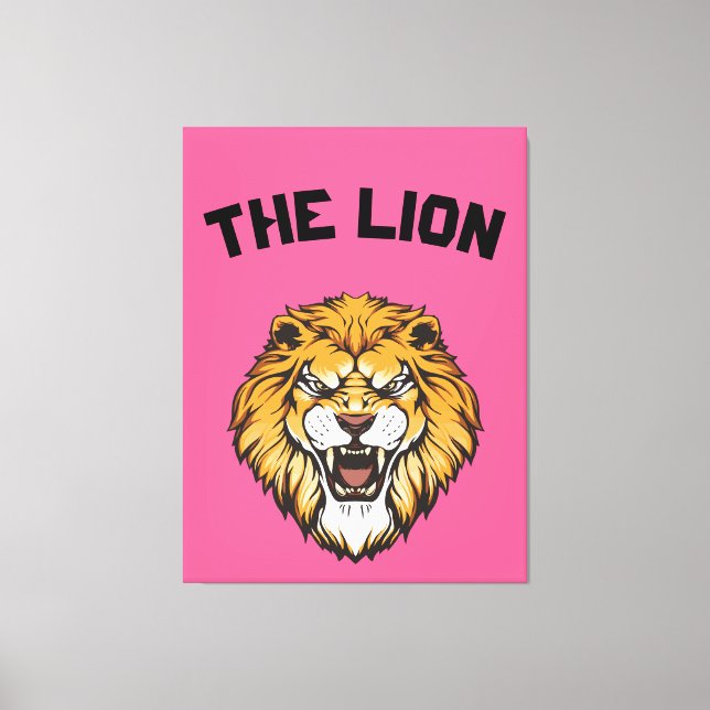  "Majestic Lion" Canvas Print (Front)