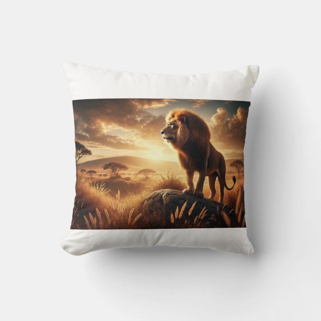 majestic lion cushion (Front)