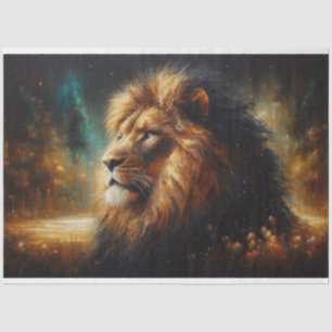Majestic Lion Decoupage Tissue Paper