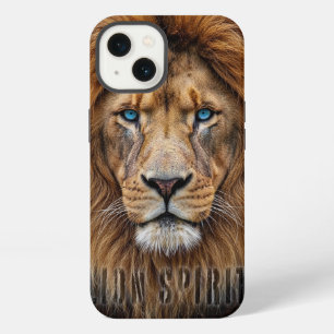 Majestic Lion Face with Blue Eyes Wildlife Anima iPhone 13 Case
