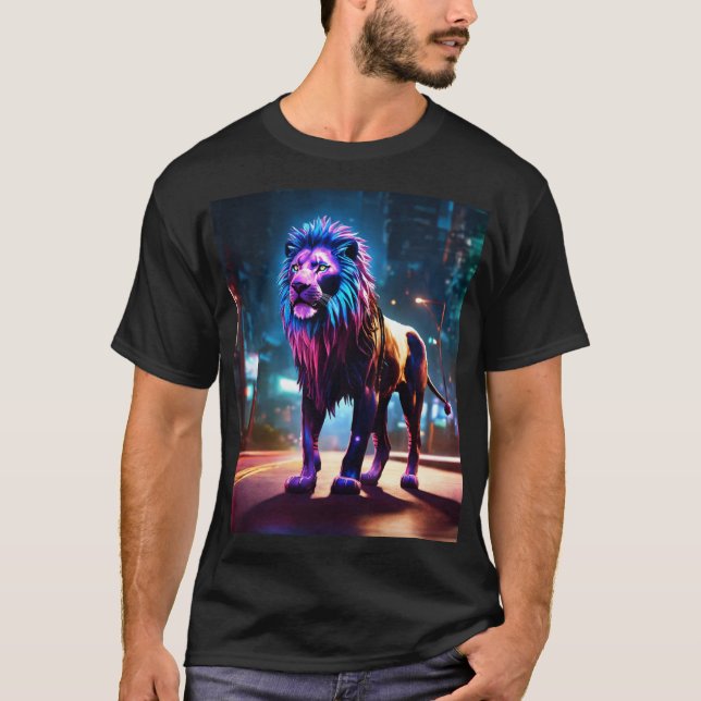 Majestic Lion Graphic T-Shirt" T-Shirt (Front)