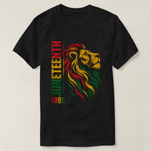 Majestic Lion Heritage Juneteenth 1865 Art T-Shirt
