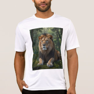 Majestic Lion in the Forest T-Shirt