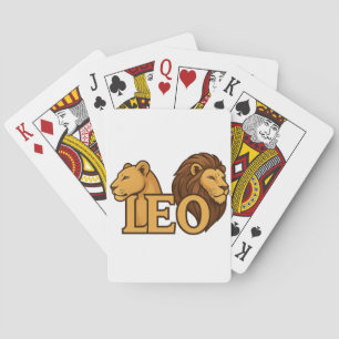 Majestic Lion & Lioness Fusion – Bold Wildlife  Playing Cards