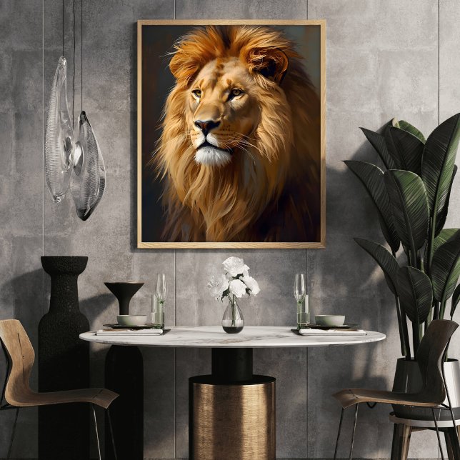 Majestic Lion Portrait  Poster (Creator Uploaded)